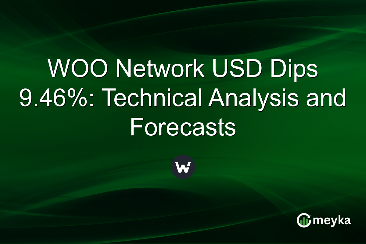WOO Network USD Dips 9.46%: Technical Analysis and Forecasts