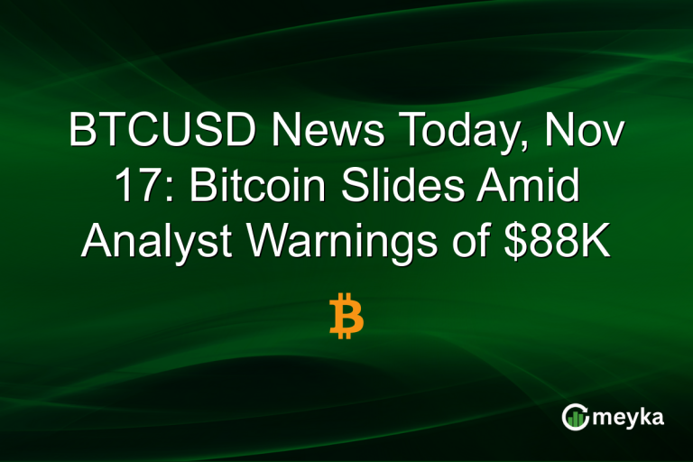 BTCUSD News Today, Nov 17: Bitcoin Slides Amid Analyst Warnings of $88K