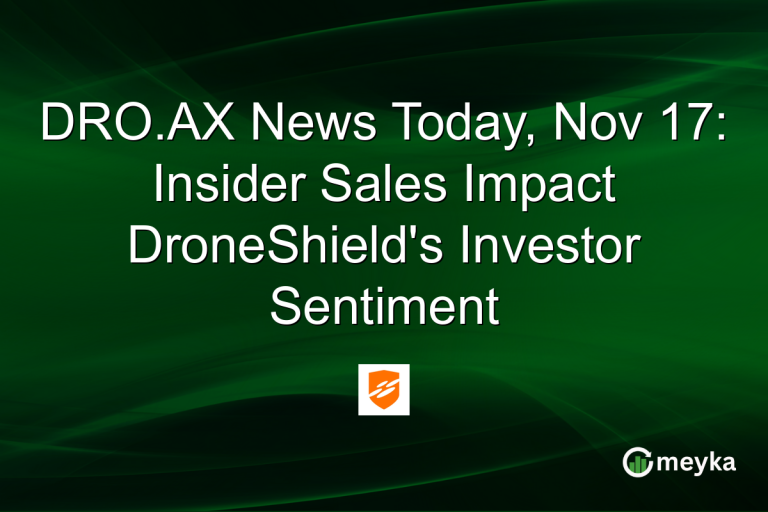 DRO.AX News Today, Nov 17: Insider Sales Impact DroneShield's Investor Sentiment