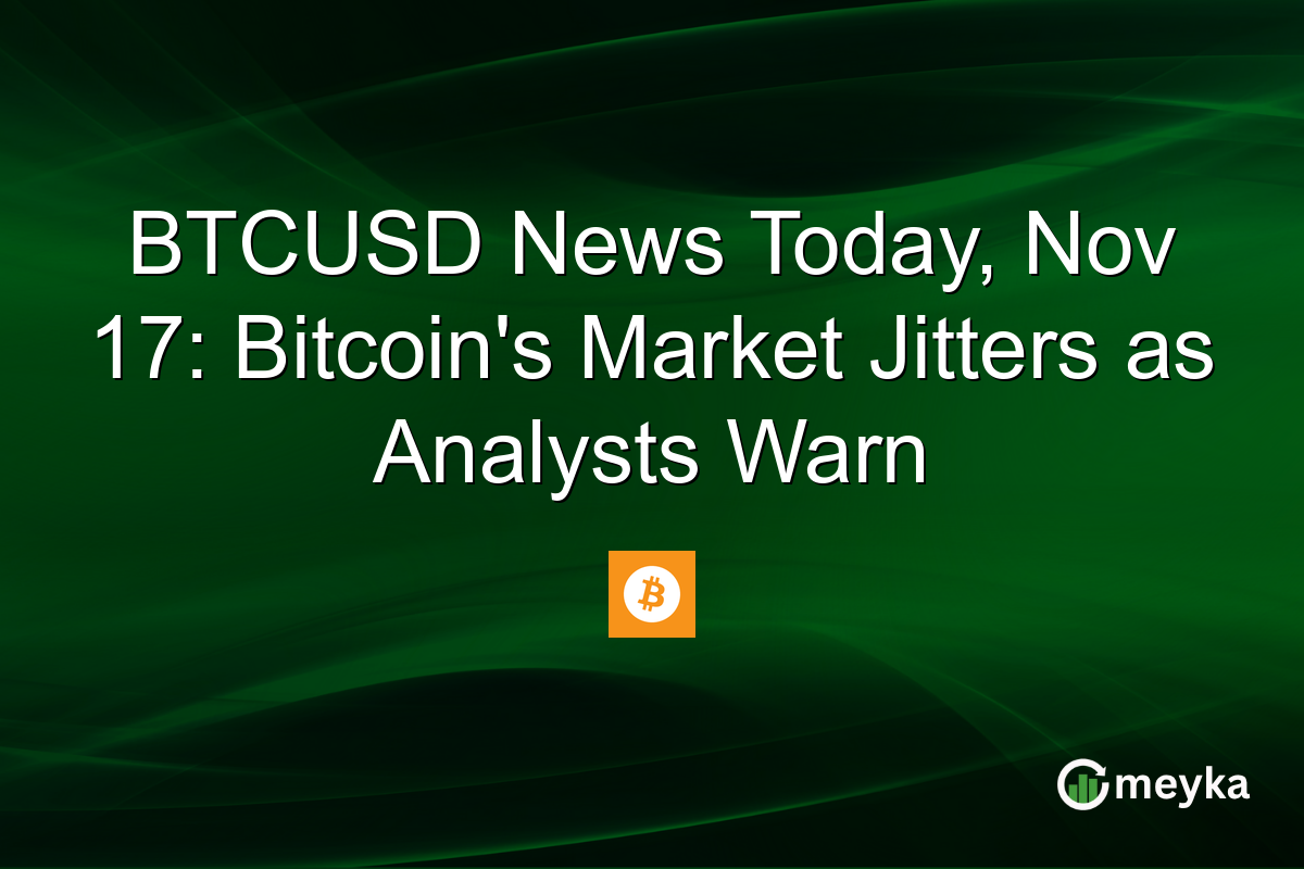 BTCUSD News Today, Nov 17: Bitcoin's Market Jitters as Analysts Warn
