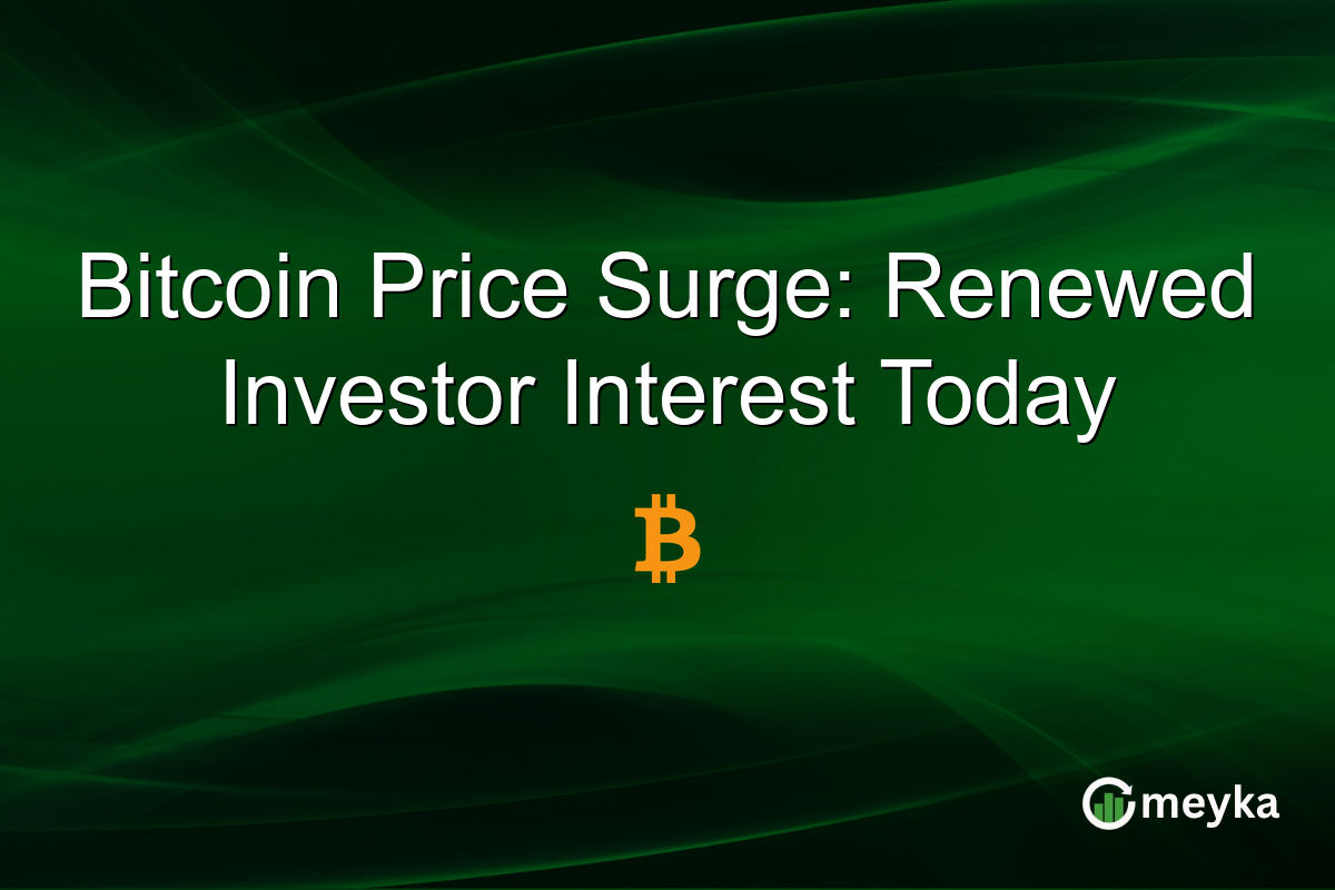 Bitcoin Price Surge: Renewed Investor Interest Today