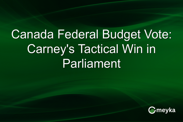 Canada Federal Budget Vote: Carney's Tactical Win in Parliament