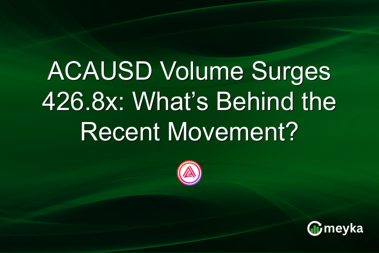 ACAUSD Volume Surges 426.8x: What’s Behind the Recent Movement?