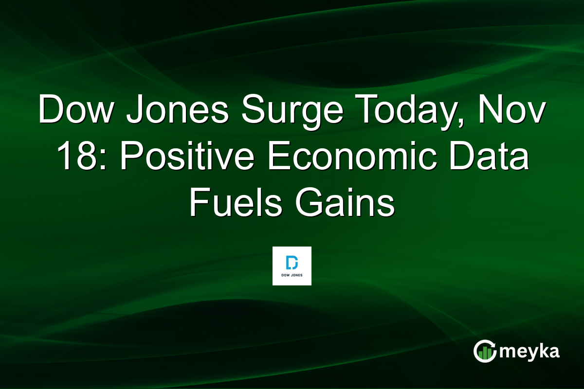 Dow Jones Surge Today, Nov 18: Positive Economic Data Fuels Gains