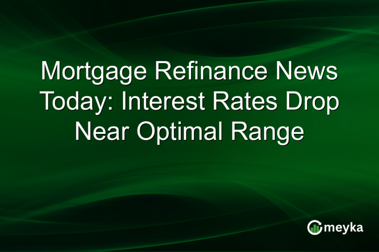 Mortgage Refinance News Today: Interest Rates Drop Near Optimal Range