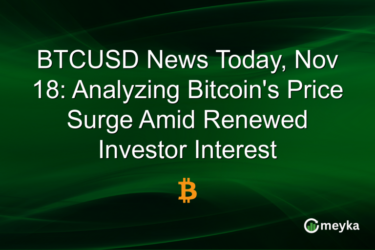 BTCUSD News Today, Nov 18: Analyzing Bitcoin's Price Surge Amid Renewed Investor Interest