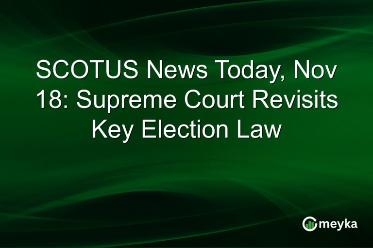SCOTUS News Today, Nov 18: Supreme Court Revisits Key Election Law