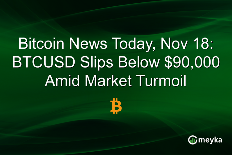 Bitcoin News Today, Nov 18: BTCUSD Slips Below $90,000 Amid Market Turmoil