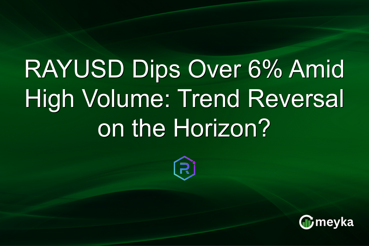 RAYUSD Dips Over 6% Amid High Volume: Trend Reversal on the Horizon?
