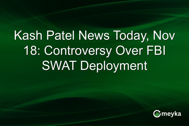 Kash Patel News Today, Nov 18: Controversy Over FBI SWAT Deployment