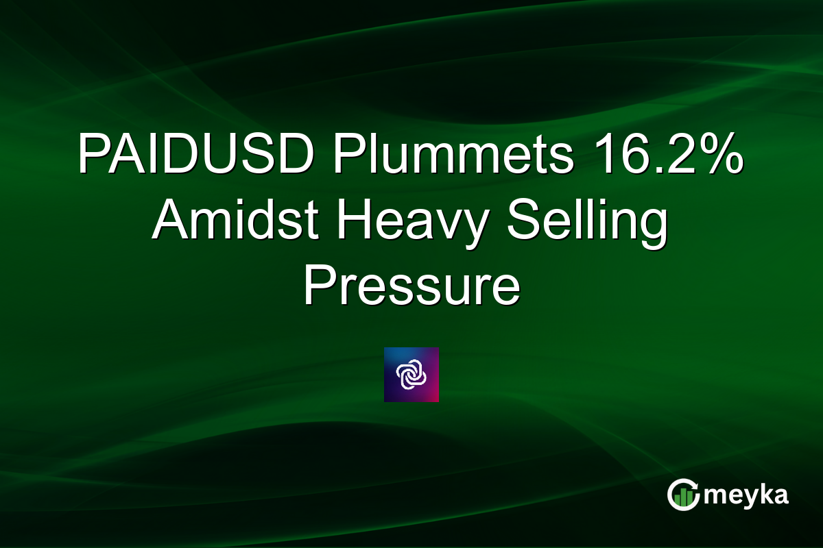 PAIDUSD Plummets 16.2% Amidst Heavy Selling Pressure