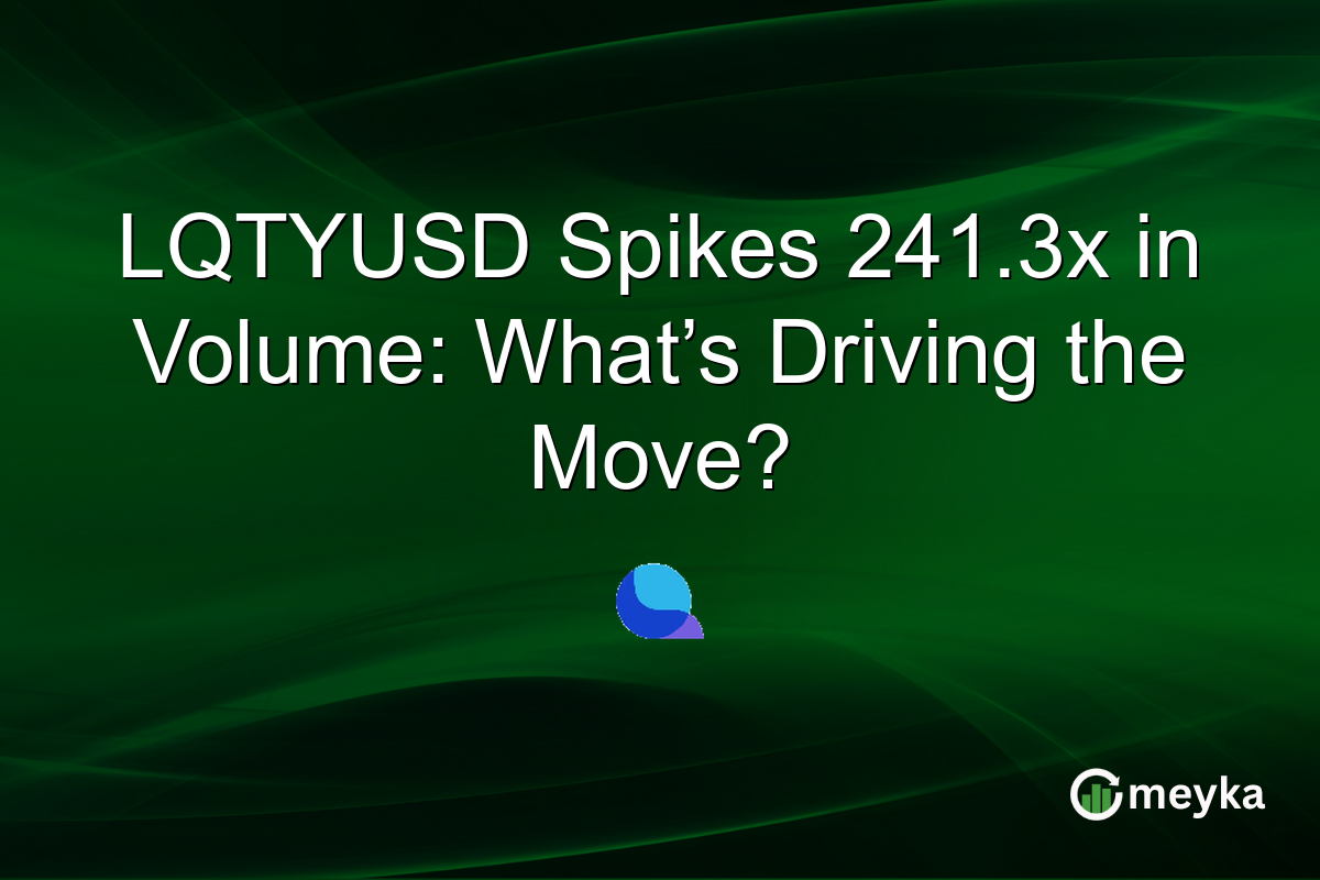 LQTYUSD Spikes 241.3x in Volume: What’s Driving the Move?