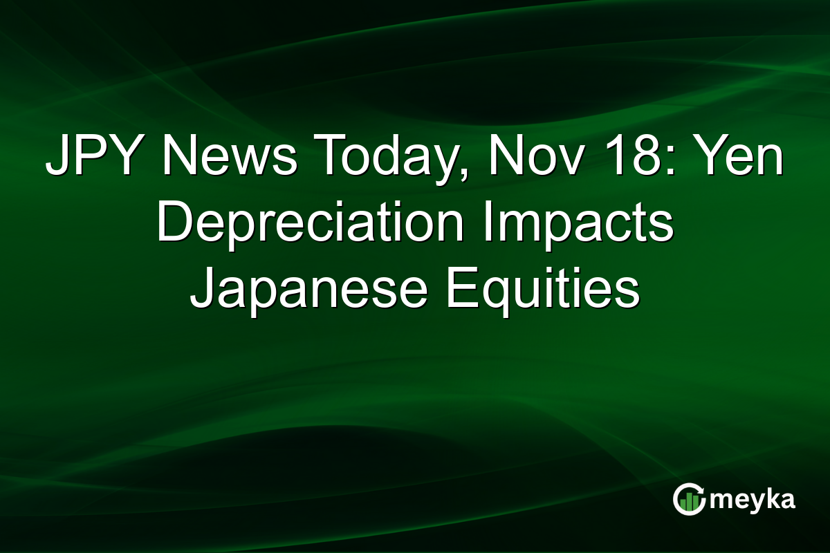 JPY News Today, Nov 18: Yen Depreciation Impacts Japanese Equities