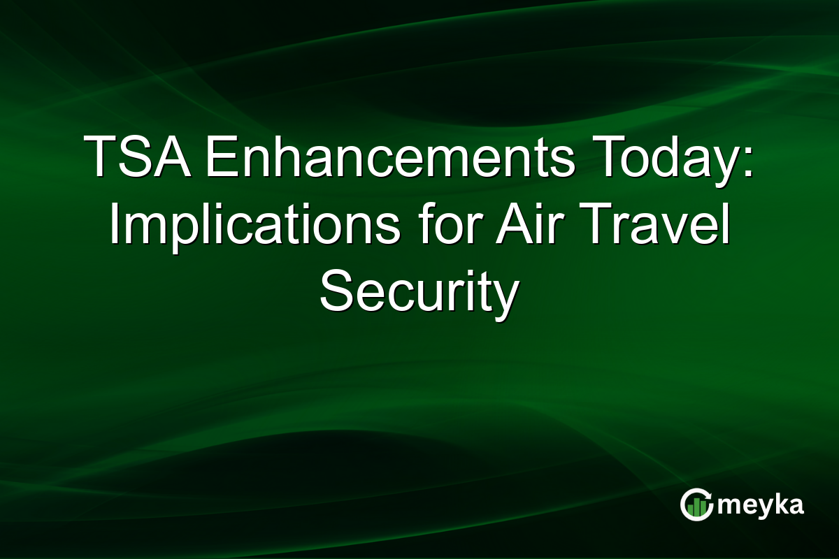 TSA Enhancements Today: Implications for Air Travel Security