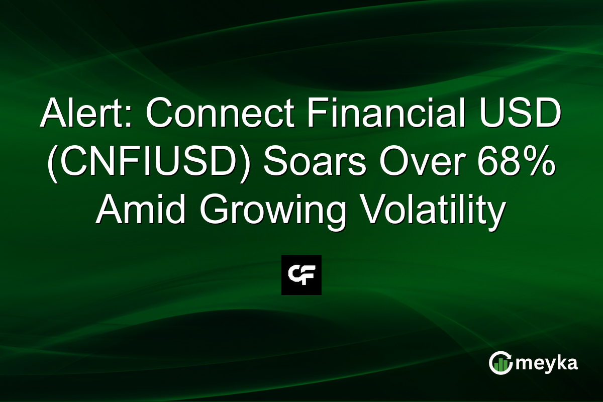Alert: Connect Financial USD (CNFIUSD) Soars Over 68% Amid Growing Volatility