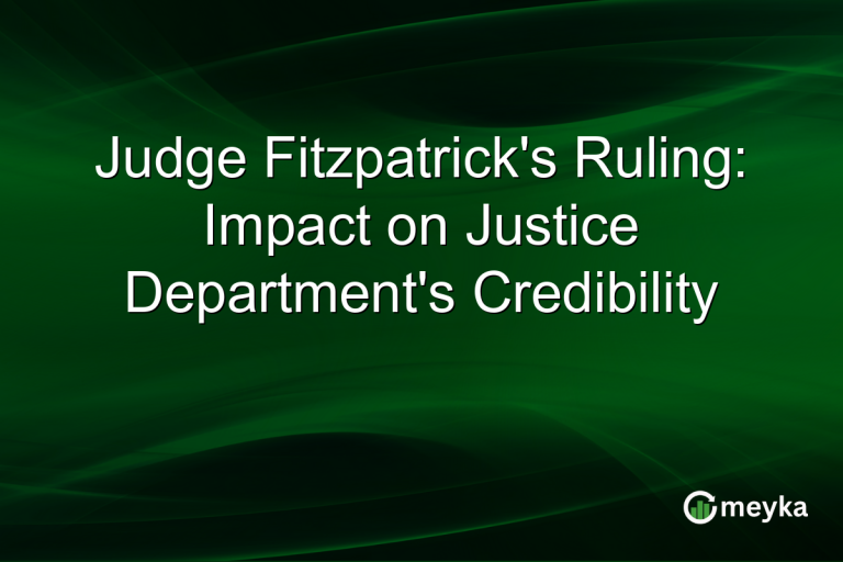 Judge Fitzpatrick's Ruling: Impact on Justice Department's Credibility