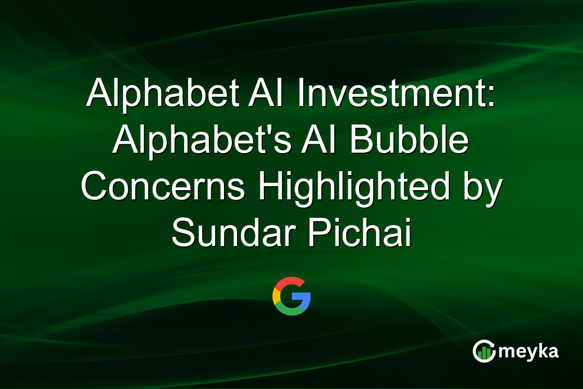Alphabet AI Investment: Alphabet's AI Bubble Concerns Highlighted by Sundar Pichai