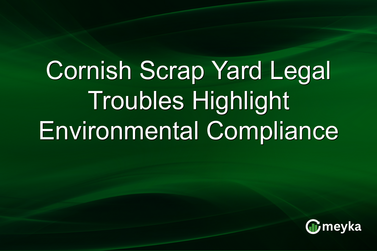 Cornish Scrap Yard Legal Troubles Highlight Environmental Compliance