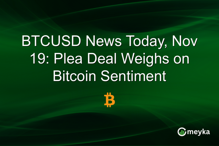 BTCUSD News Today, Nov 19: Plea Deal Weighs on Bitcoin Sentiment