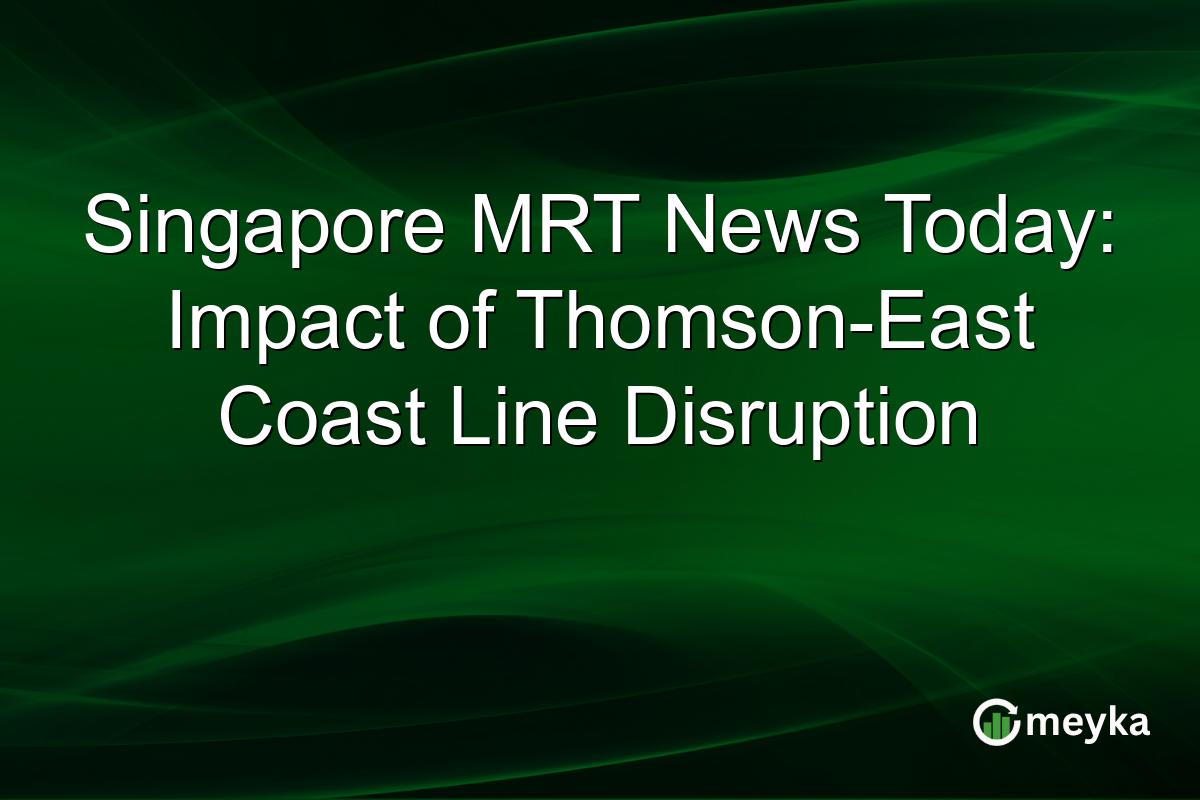 Singapore MRT News Today: Impact of Thomson-East Coast Line Disruption
