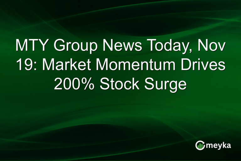 MTY Group News Today, Nov 19: Market Momentum Drives 200% Stock Surge