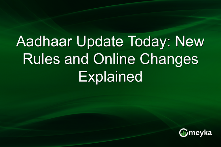 Aadhaar Update Today: New Rules and Online Changes Explained