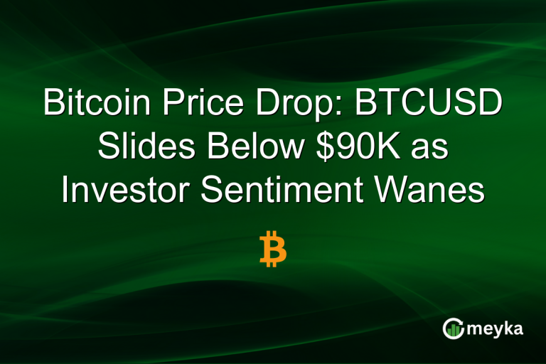 Bitcoin Price Drop: BTCUSD Slides Below $90K as Investor Sentiment Wanes