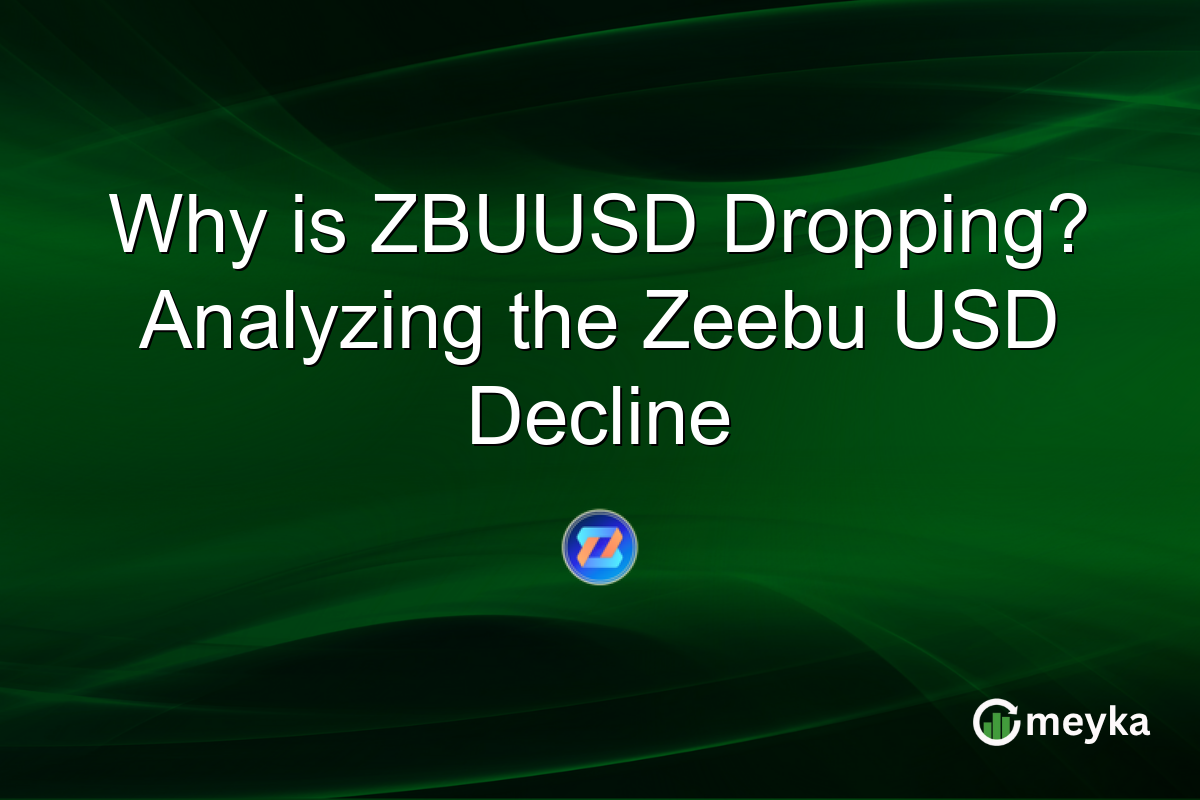Why is ZBUUSD Dropping? Analyzing the Zeebu USD Decline