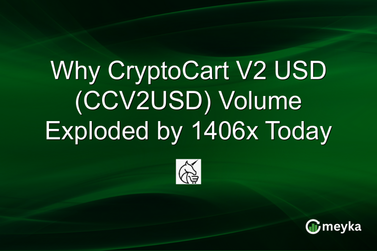 Why CryptoCart V2 USD (CCV2USD) Volume Exploded by 1406x Today