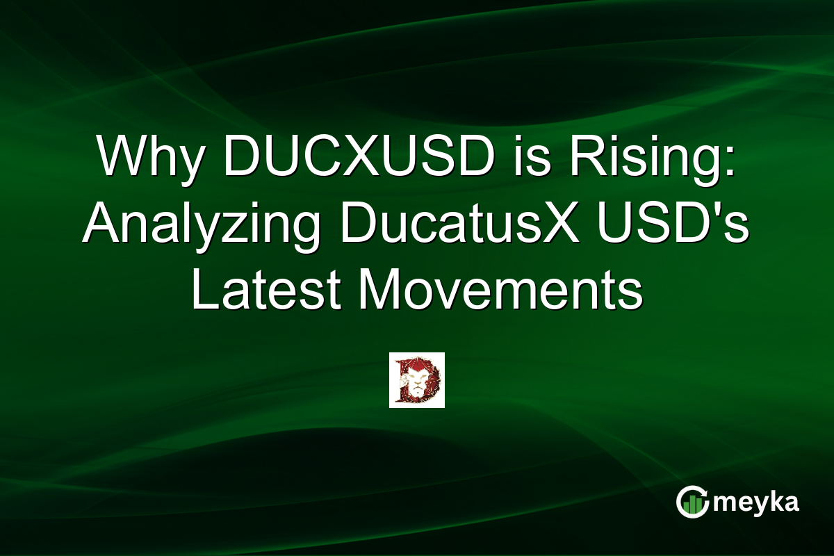 Why DUCXUSD is Rising: Analyzing DucatusX USD's Latest Movements