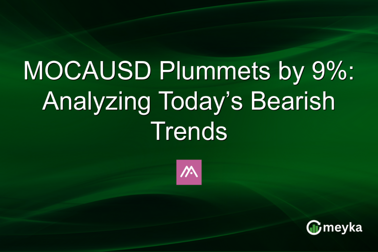MOCAUSD Plummets by 9%: Analyzing Today’s Bearish Trends