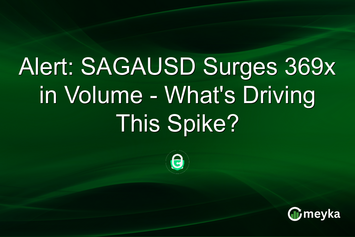 Alert: SAGAUSD Surges 369x in Volume - What's Driving This Spike?