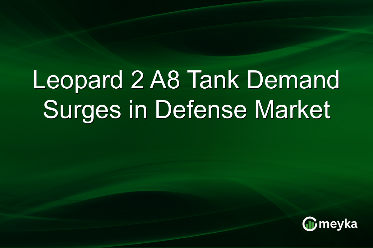 Leopard 2 A8 Tank Demand Surges in Defense Market