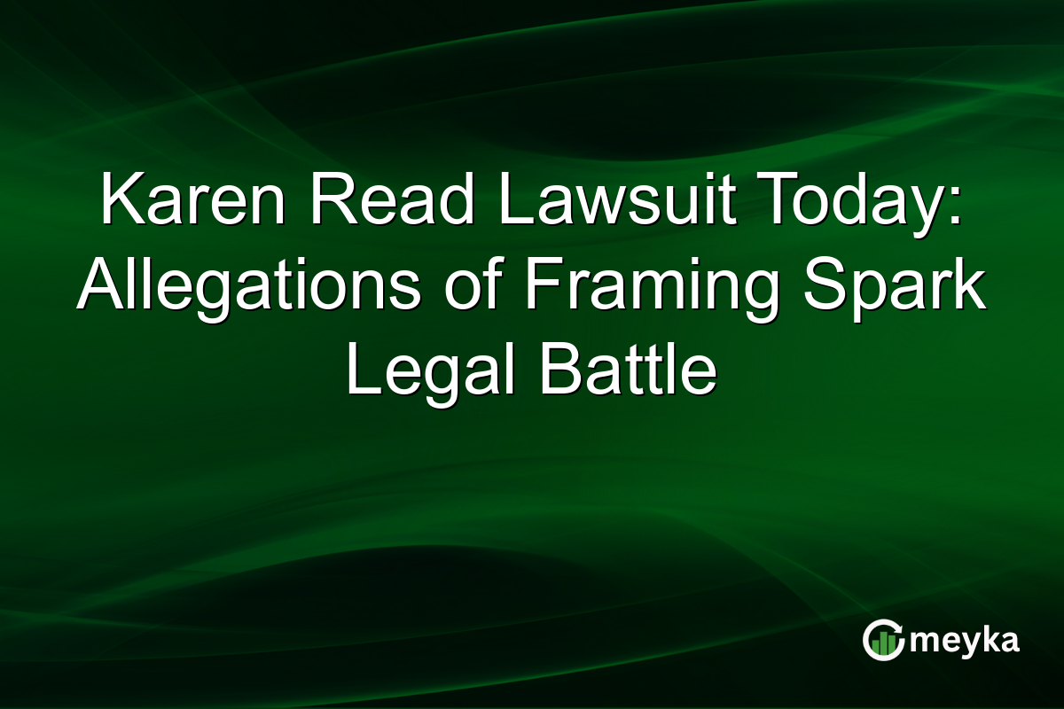 Karen Read Lawsuit Today: Allegations of Framing Spark Legal Battle