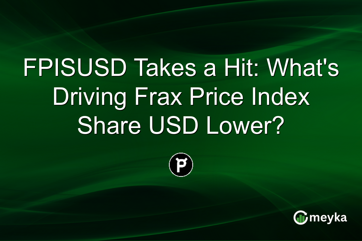 FPISUSD Takes a Hit: What's Driving Frax Price Index Share USD Lower?