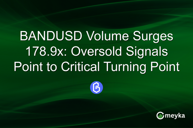 BANDUSD Volume Surges 178.9x: Oversold Signals Point to Critical Turning Point