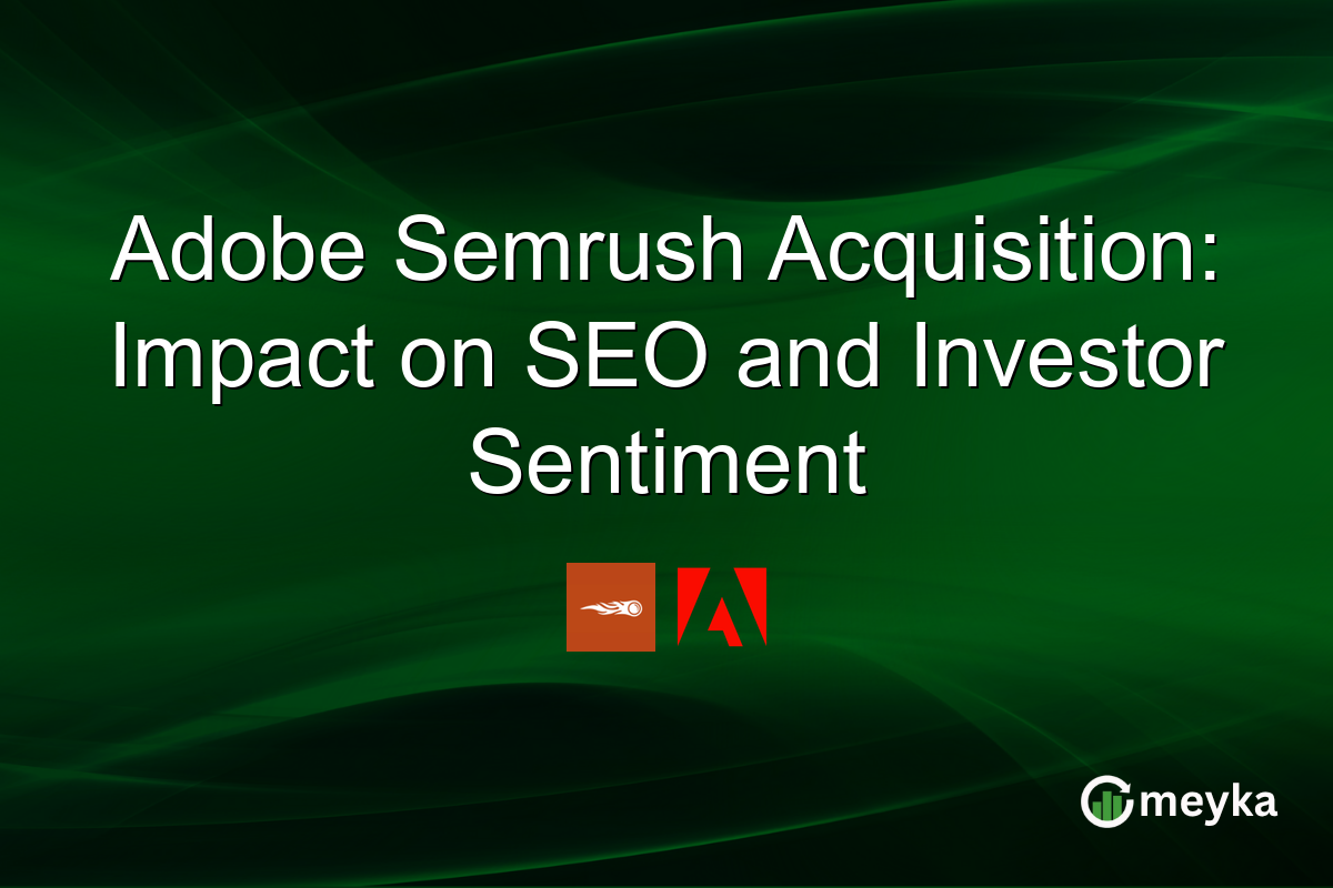 Adobe Semrush Acquisition: Impact on SEO and Investor Sentiment