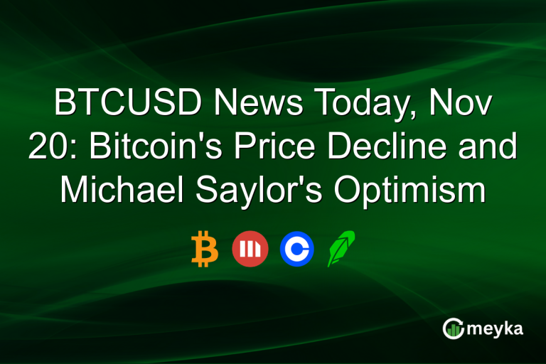 BTCUSD News Today, Nov 20: Bitcoin's Price Decline and Michael Saylor's Optimism