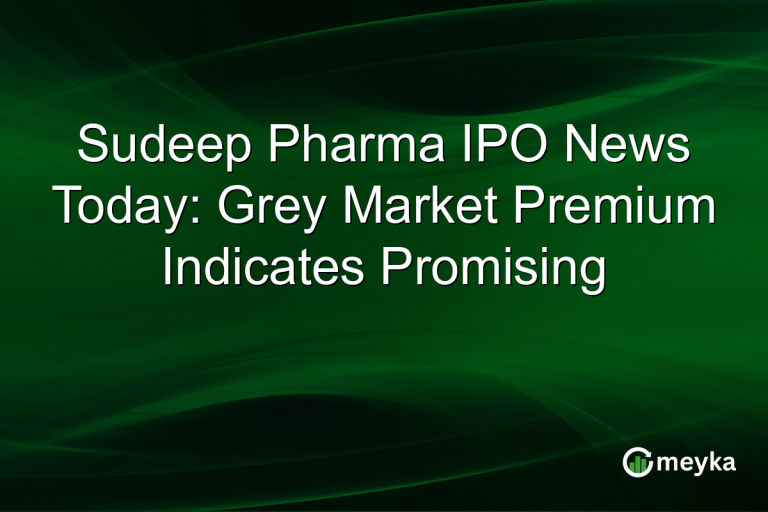 Sudeep Pharma IPO News Today: Grey Market Premium Indicates Promising