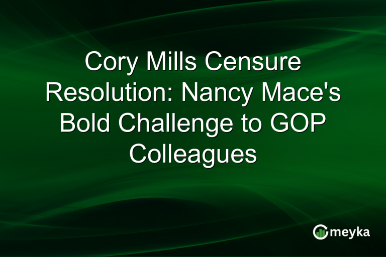 Cory Mills Censure Resolution: Nancy Mace's Bold Challenge to GOP Colleagues