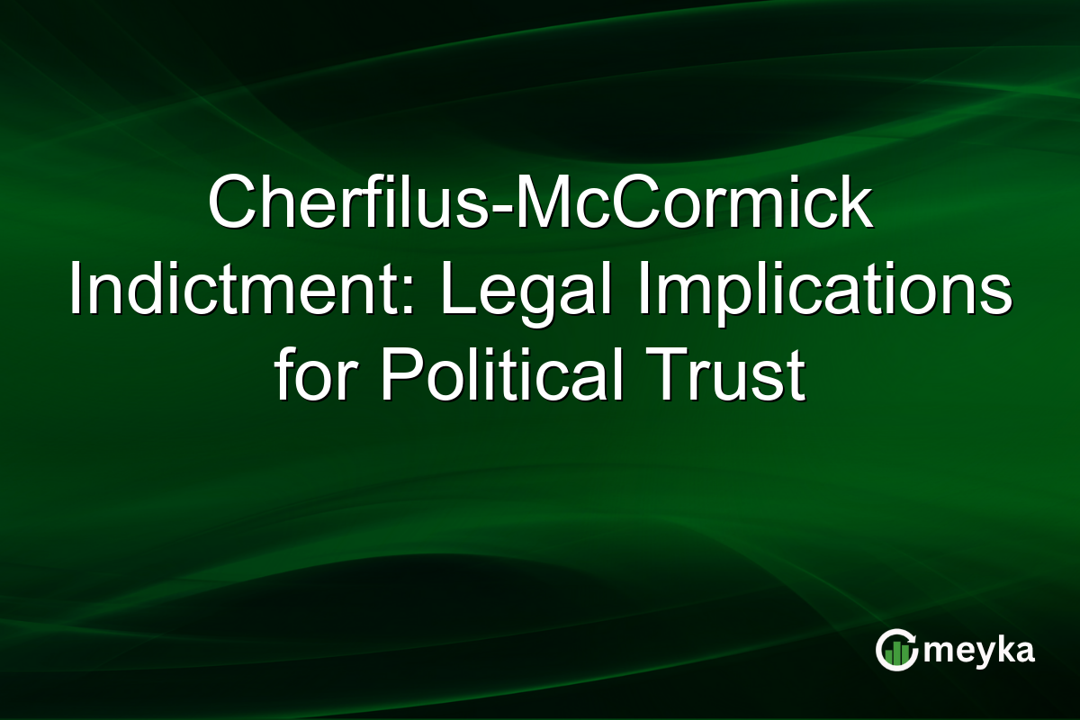 Cherfilus-McCormick Indictment: Legal Implications for Political Trust