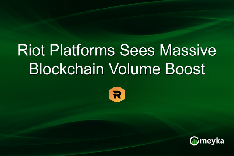 Riot Platforms Sees Massive Blockchain Volume Boost