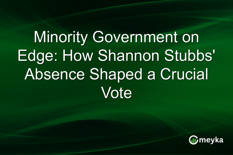 Minority Government on Edge: How Shannon Stubbs' Absence Shaped a Crucial Vote