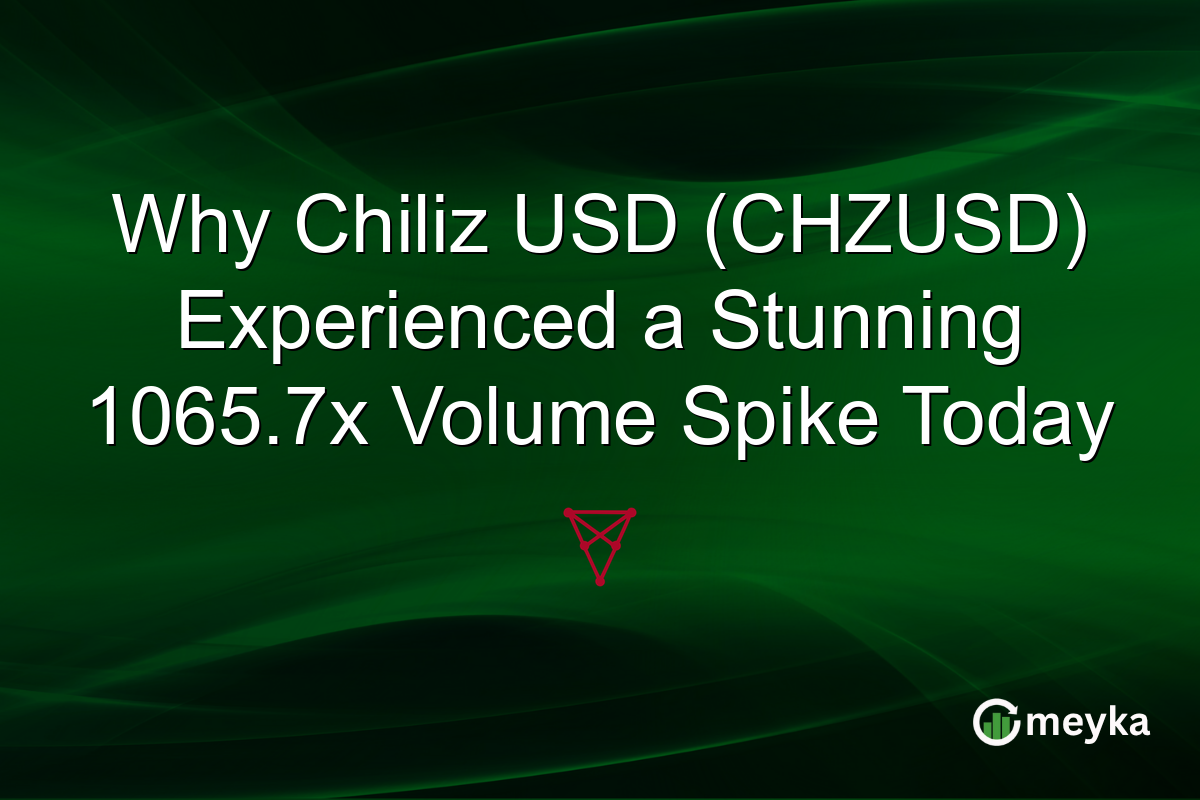 Why Chiliz USD (CHZUSD) Experienced a Stunning 1065.7x Volume Spike Today