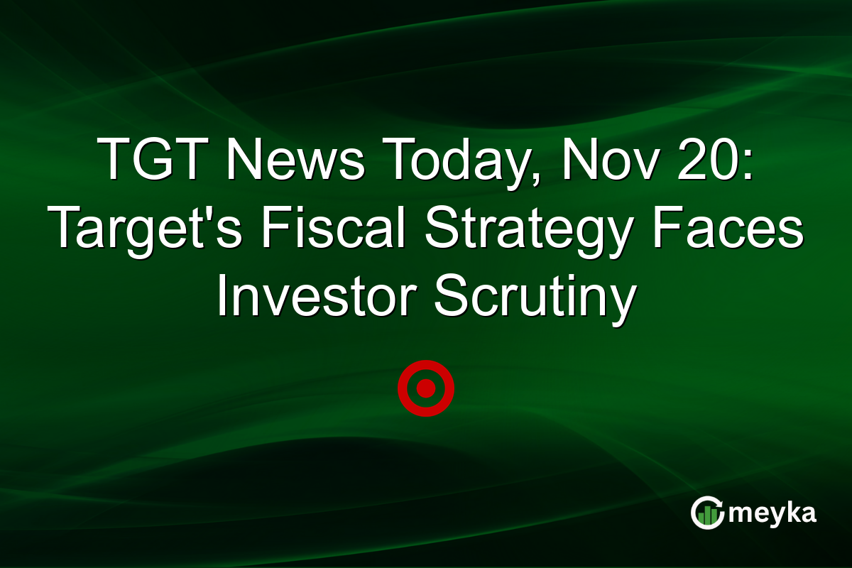 TGT News Today, Nov 20: Target's Fiscal Strategy Faces Investor Scrutiny