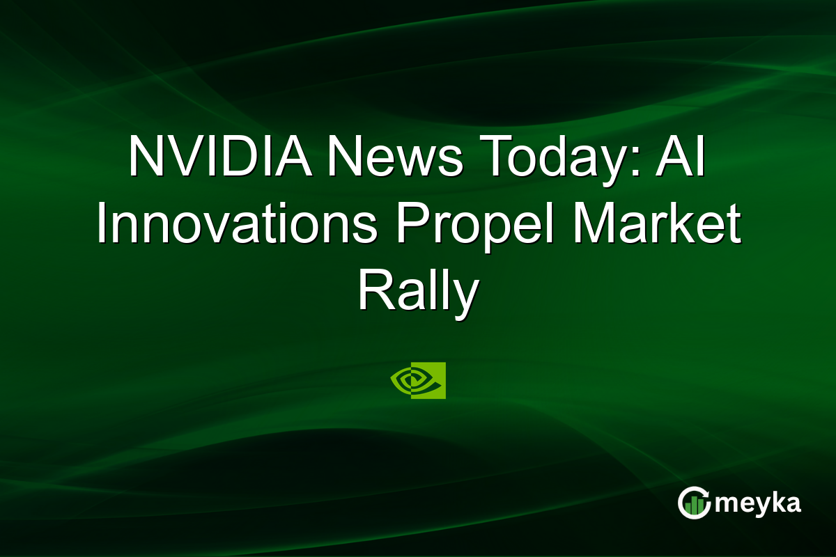 NVIDIA News Today: AI Innovations Propel Market Rally
