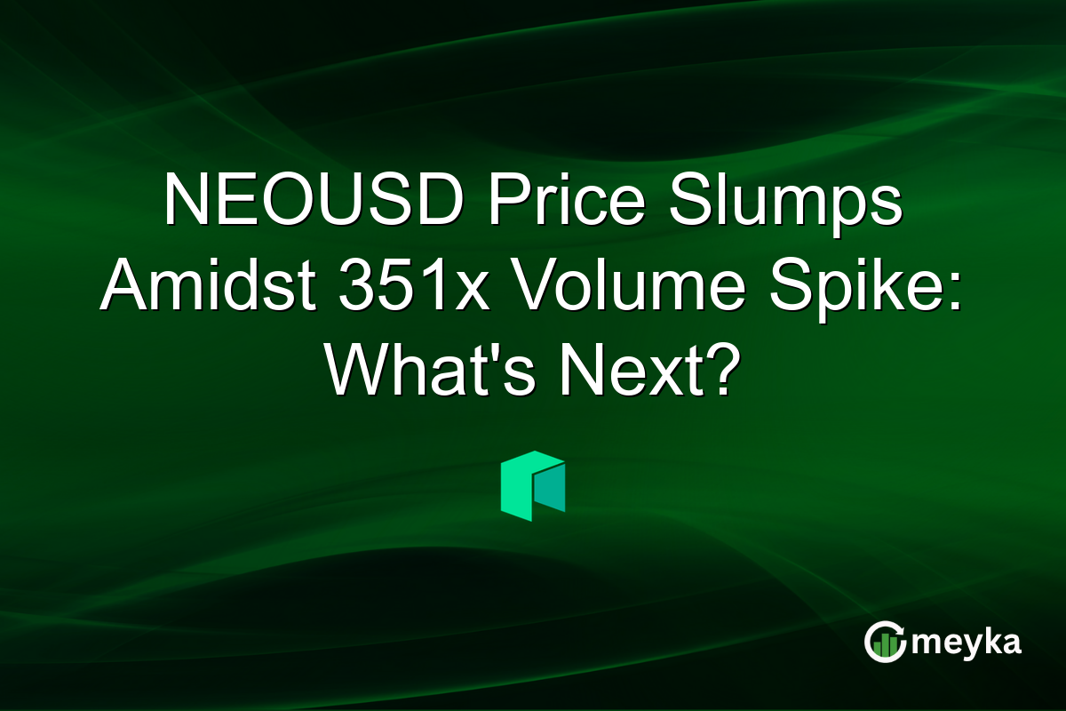 NEOUSD Price Slumps Amidst 351x Volume Spike: What's Next?