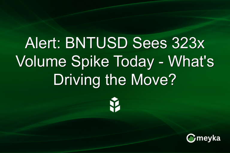 Alert: BNTUSD Sees 323x Volume Spike Today - What's Driving the Move?