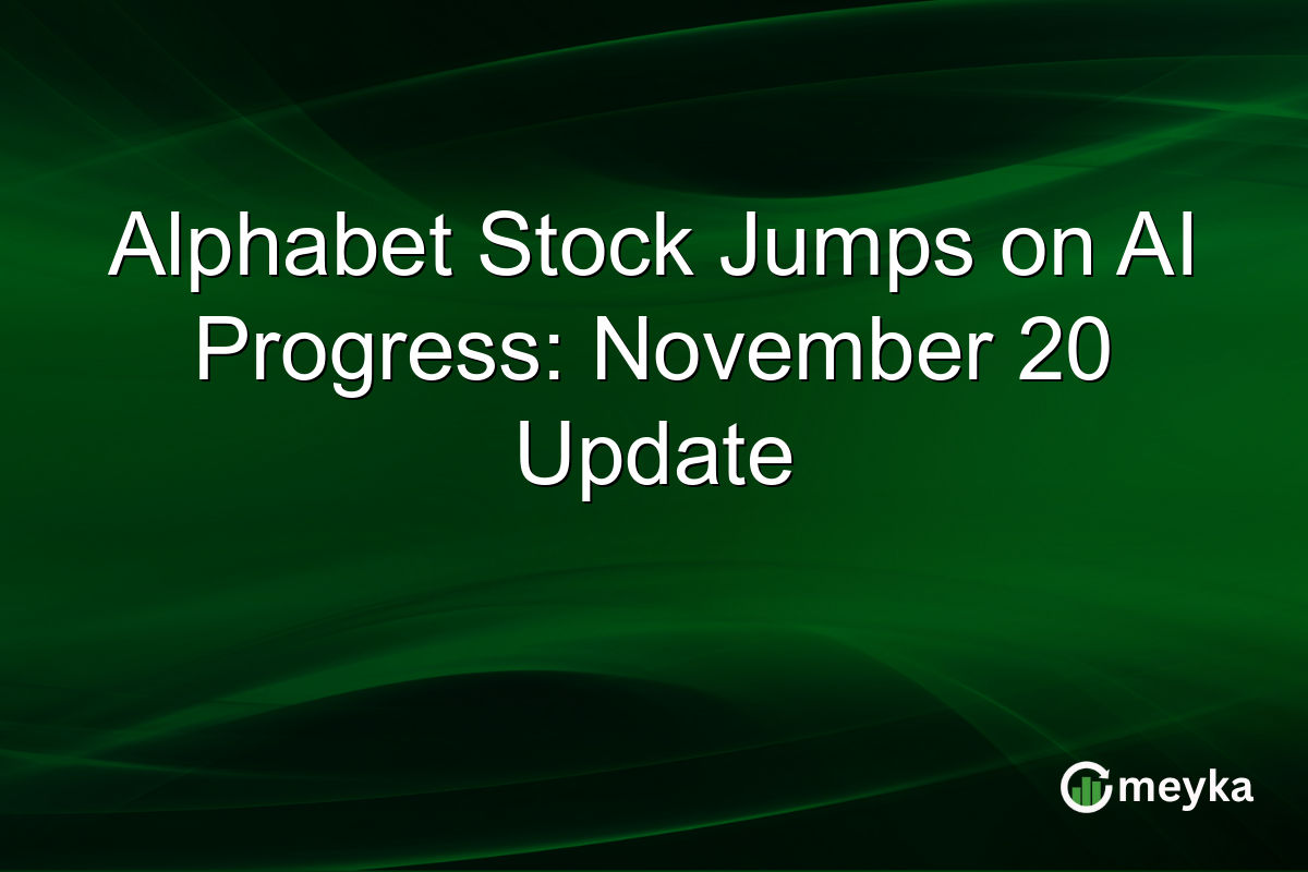 Alphabet Stock Jumps on AI Progress: November 20 Update