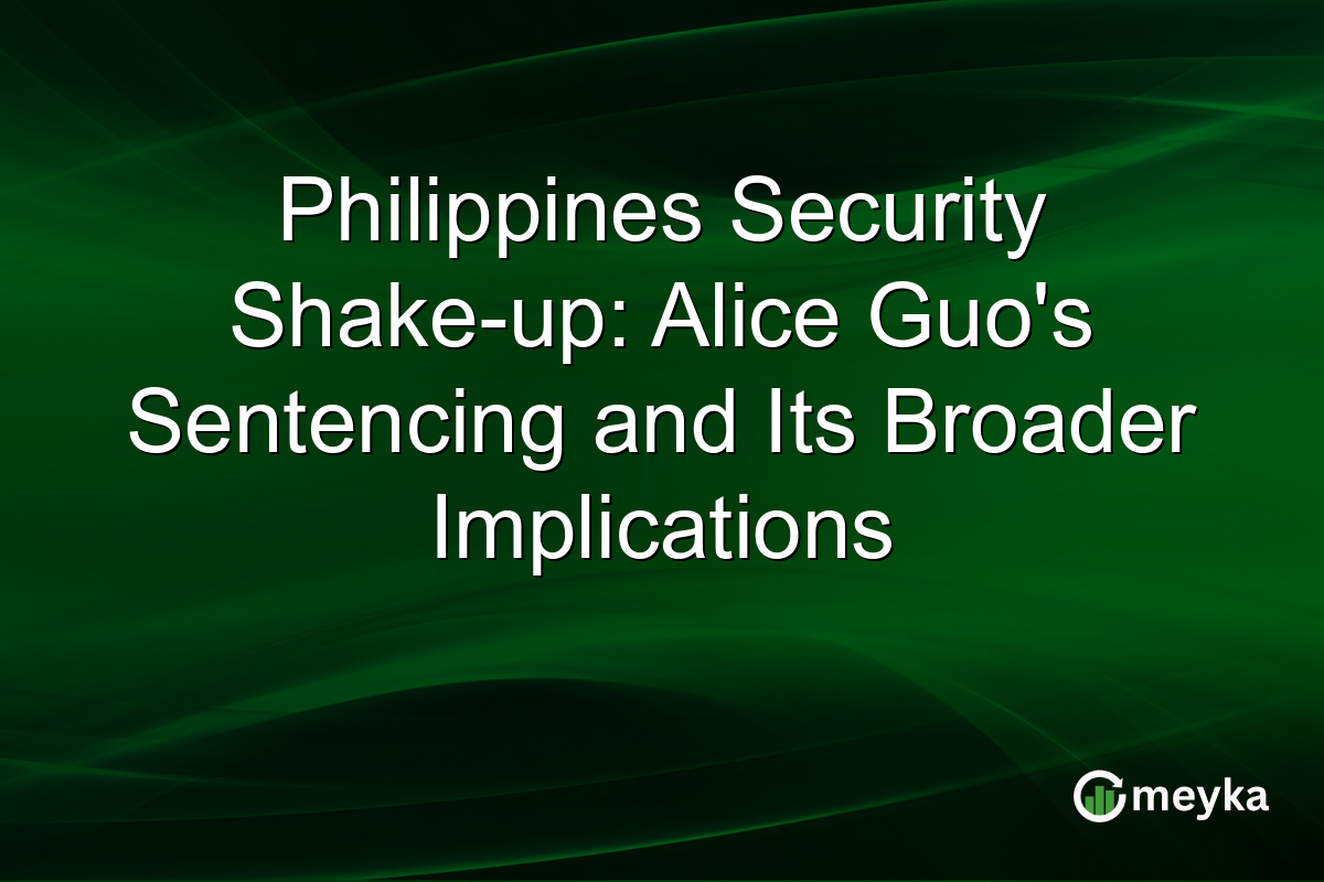 Philippines Security Shake-up: Alice Guo's Sentencing and Its Broader Implications